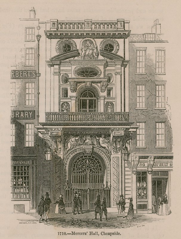 Mercers Hall, Cheapside, London द्वारा अंग्रेजी स्कूल