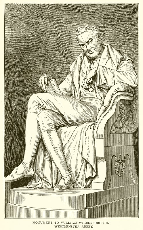 वेस्टमिंस्टर एब्बे में विलियम विल्बरफोर्स के लिए स्मारक द्वारा अंग्रेजी स्कूल