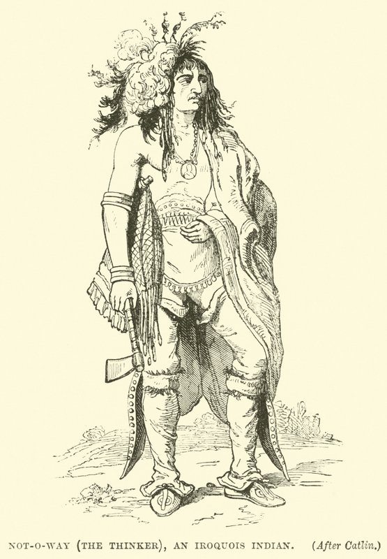 नॉट-ओ-वे (विचारक), एक इरोकॉइस इंडियन द्वारा अंग्रेजी स्कूल