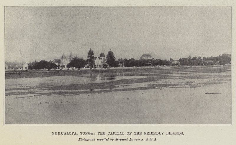 नुकुआलोफा, टोंगा, मैत्रीपूर्ण द्वीपों की राजधानी (लिथो) द्वारा अंग्रेजी स्कूल