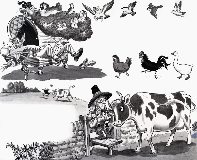 नर्सरी कविता चित्रण द्वारा अंग्रेजी स्कूल