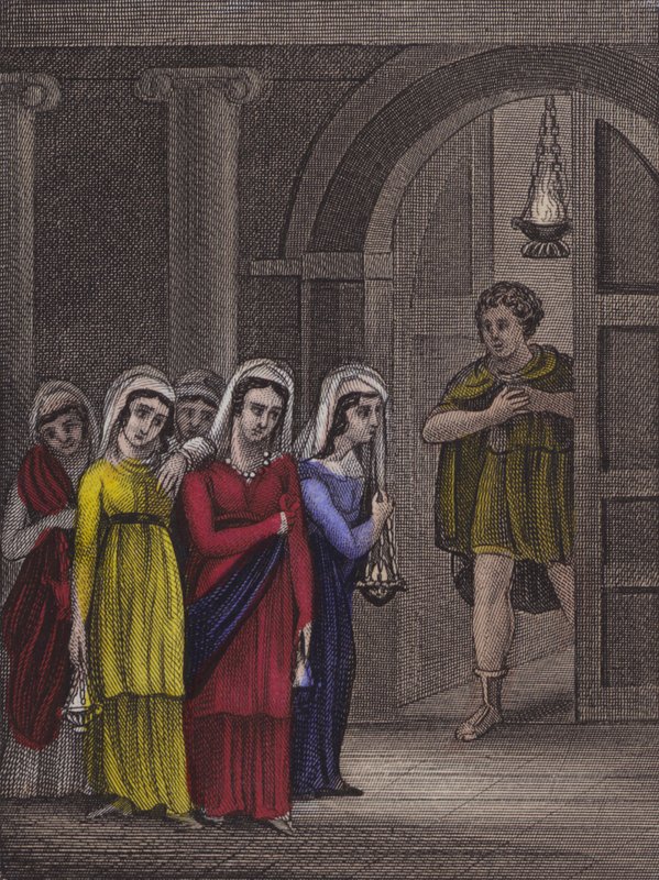 हे मैं हमेशा तैयार खड़ा रह सकता हूँ ... (रंगीन उत्कीर्णन) द्वारा अंग्रेजी स्कूल