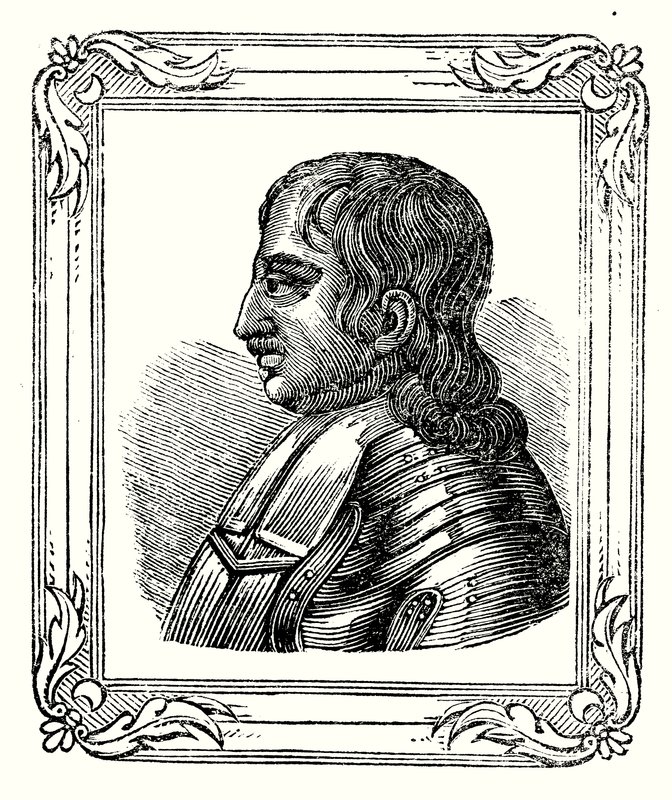 ओलिवर क्रॉमवेल का जन्म 1599 में हुआ था, 1653 में उन्हें रक्षक बनाया गया था और 1658 में उनकी मृत्यु हो गई थी (उत्कीर्णन) द्वारा अंग्रेजी स्कूल