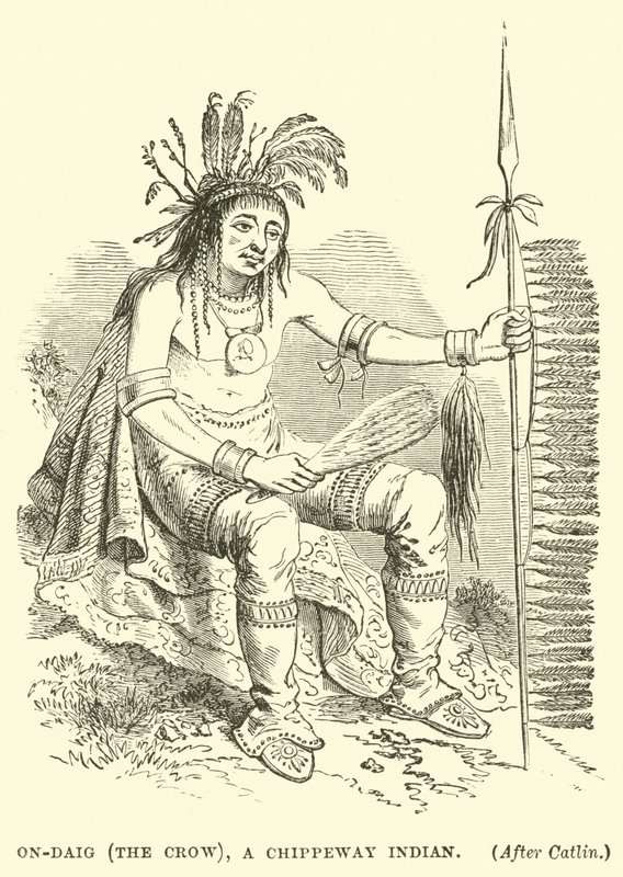 ऑन-दिग (द क्रो), एक चिपवेई इंडियन द्वारा अंग्रेजी स्कूल