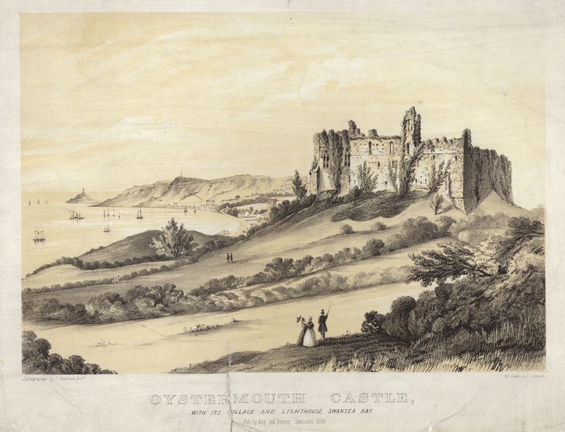 Oystermouth कैसल द्वारा अंग्रेजी स्कूल
