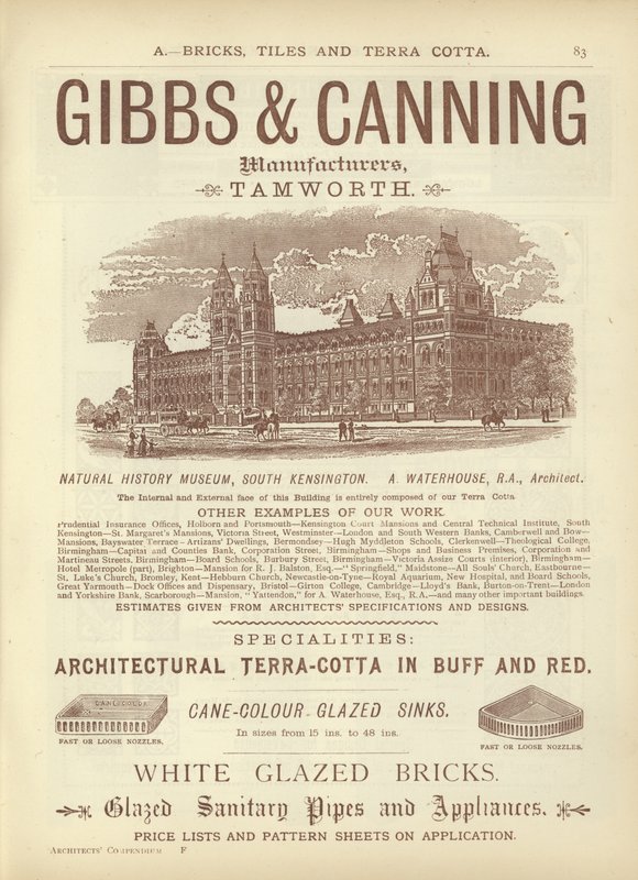 आर्किटेक्ट्स, सर्वेयर और इंजीनियर्स कम्पेंडियम 1892 से पेज द्वारा अंग्रेजी स्कूल