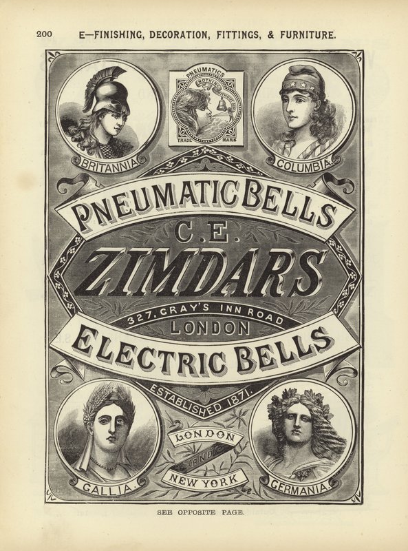 आर्किटेक्ट्स, सर्वेयर और इंजीनियर्स कम्पेंडियम 1892 से पेज द्वारा अंग्रेजी स्कूल