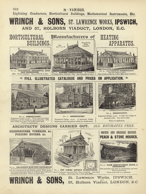 आर्किटेक्ट्स, सर्वेयर और इंजीनियर्स कम्पेंडियम 1892 से पेज द्वारा अंग्रेजी स्कूल