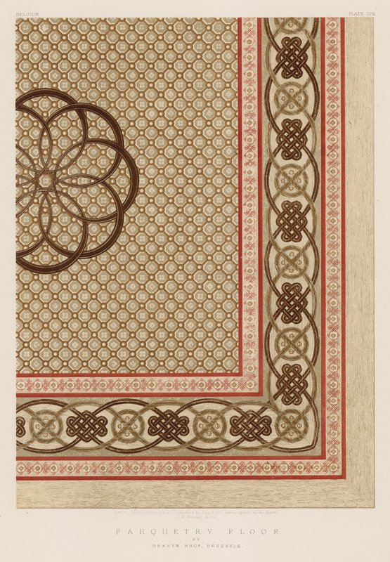 Deckn Bros, ब्रसेल्स द्वारा Parquetry तल द्वारा अंग्रेजी स्कूल