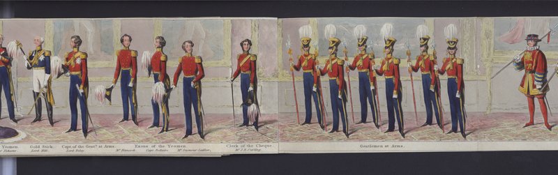 महारानी विक्टोरिया की शादी के चित्रमाला का हिस्सा, c.1840 (हाथ से रंगा हुआ एक्वाटिंट) द्वारा अंग्रेजी स्कूल