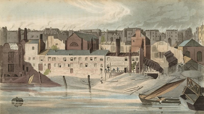 1816 में सावॉय के खंडहरों का हिस्सा द्वारा अंग्रेजी स्कूल