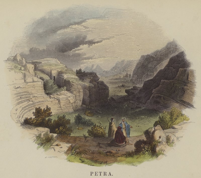 पेट्रा (रंगीन उत्कीर्णन) द्वारा अंग्रेजी स्कूल