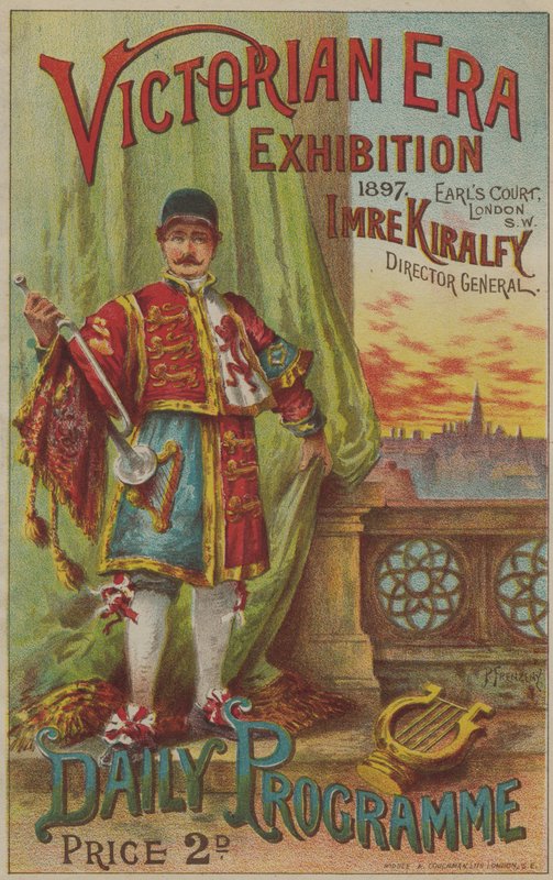 विक्टोरियन एरा प्रदर्शनी के लिए कार्यक्रम, 1897, इयरल्स कोर्ट में द्वारा अंग्रेजी स्कूल