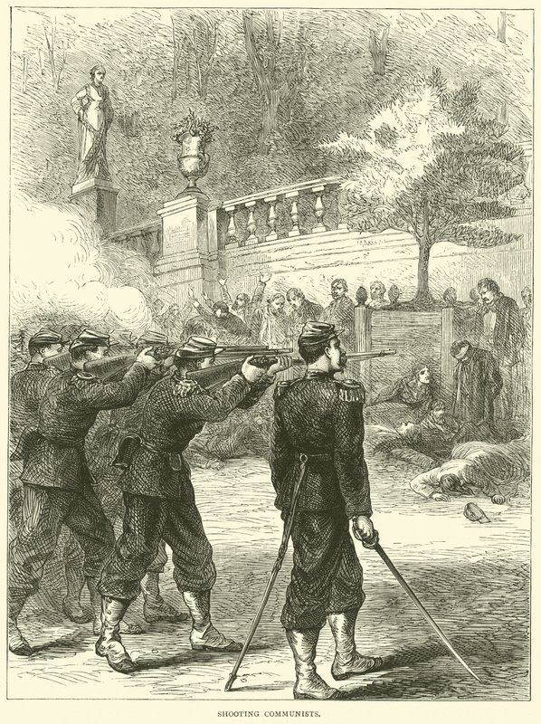 शूटिंग कम्युनिस्ट, 1871 द्वारा अंग्रेजी स्कूल
