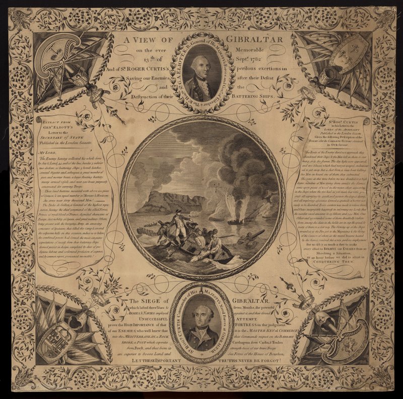 जिब्राल्टर की घेराबंदी, 1779-1783 द्वारा अंग्रेजी स्कूल