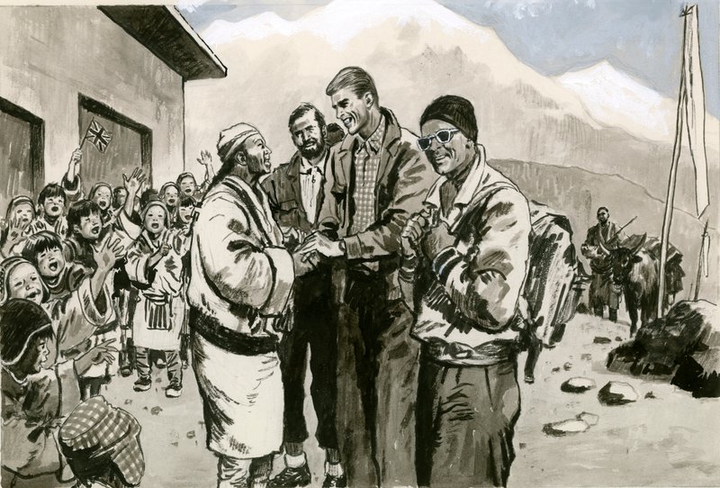 सर एडमंड हिलेरी हिमालय लौटते हैं द्वारा अंग्रेजी स्कूल