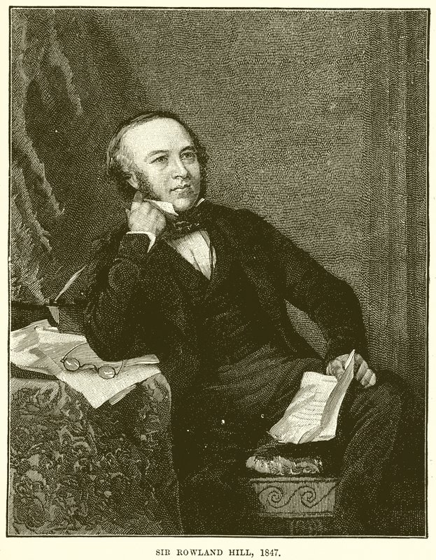सर रोलैंड हिल, 1847 द्वारा अंग्रेजी स्कूल