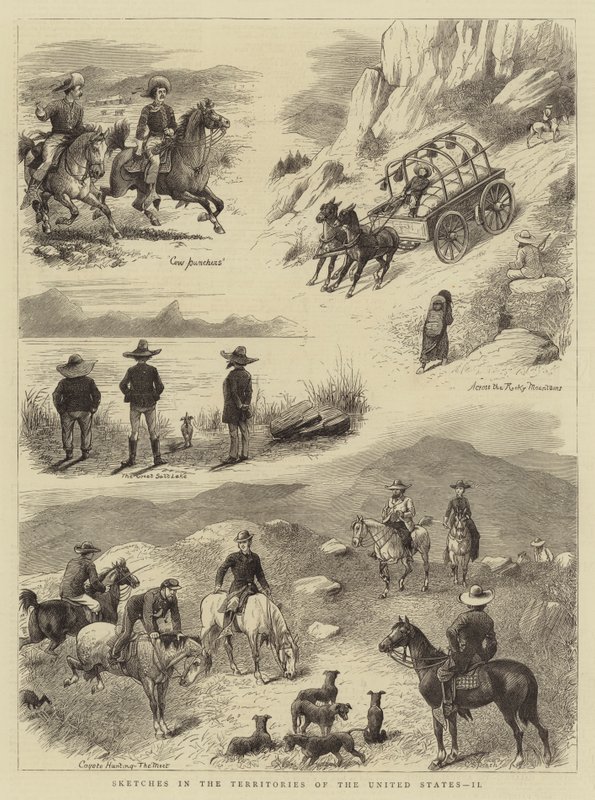 संयुक्त राज्य अमेरिका के क्षेत्रों में रेखाचित्र, II (उत्कीर्णन) द्वारा अंग्रेजी स्कूल