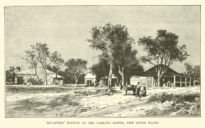 डार्लिंग डाउन, न्यू साउथ वेल्स पर स्क्वाटर्स स्टेशन द्वारा अंग्रेजी स्कूल