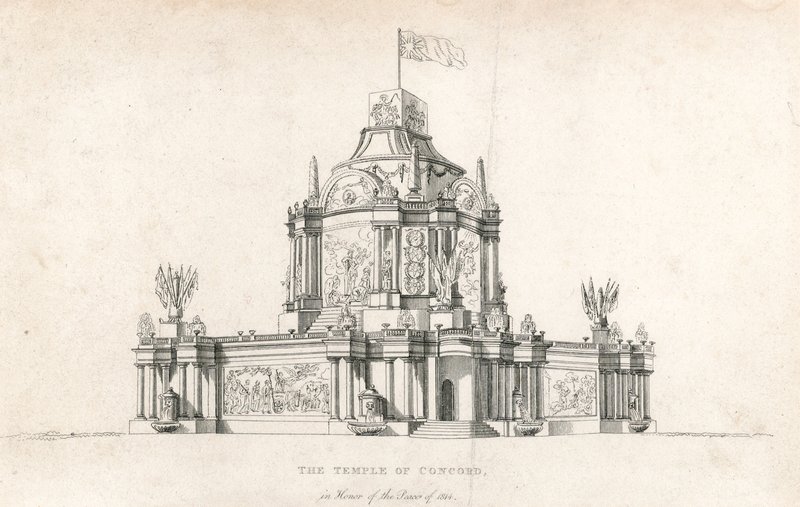 1814 की शांति के लिए कॉनकॉर्ड का मंदिर द्वारा अंग्रेजी स्कूल
