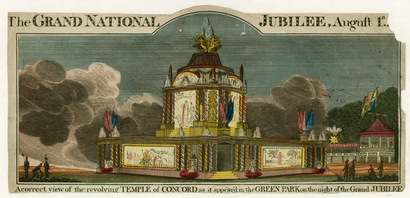 1814 की शांति का जश्न मनाने के लिए कॉनकॉर्ड का मंदिर द्वारा अंग्रेजी स्कूल