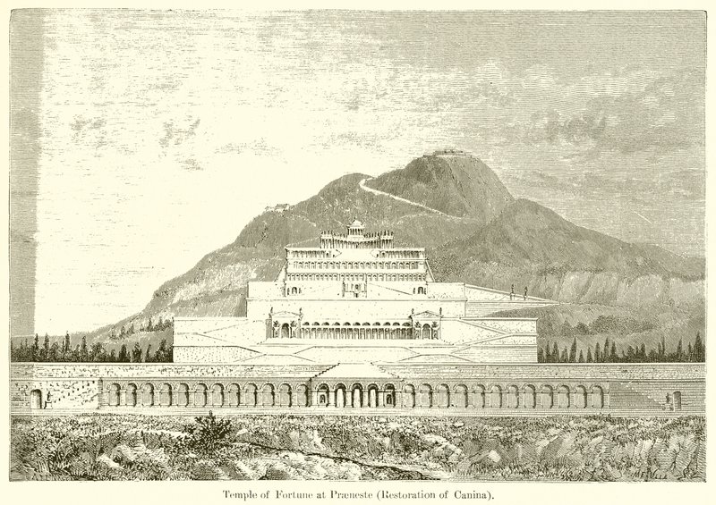 फॉर्च्यून का मंदिर प्रीनस्टे (कैनिना की बहाली) द्वारा अंग्रेजी स्कूल
