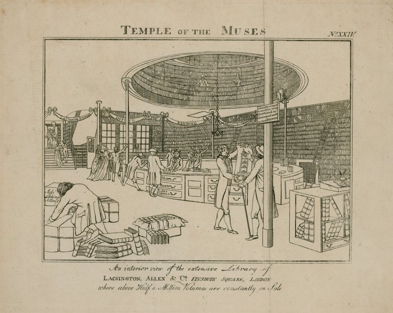 मंदिरों का मंदिर, लेकिंगटन एलन एंड कंपनी, फिन्सबरी स्क्वायर द्वारा अंग्रेजी स्कूल