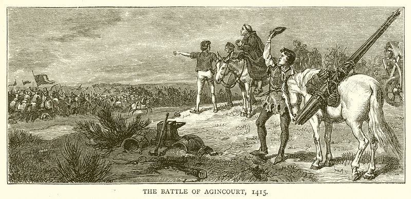 एगिनकोर्ट की लड़ाई, 1415 द्वारा अंग्रेजी स्कूल