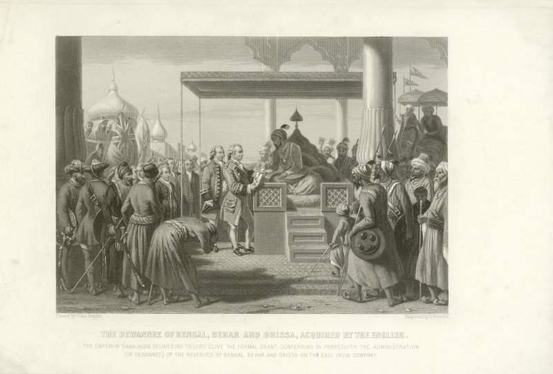 बंगाल, बिहार और उड़ीसा के दीवानी अंग्रेजी, भारत, 1765 द्वारा प्राप्त करते हैं द्वारा अंग्रेजी स्कूल