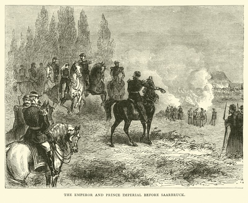 सारब्रुक से पहले सम्राट और राजकुमार इंपीरियल, अगस्त 1870 द्वारा अंग्रेजी स्कूल