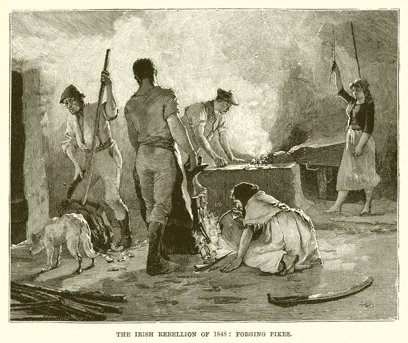 1848 का आयरिश विद्रोह: फोर्जिंग बाइक द्वारा अंग्रेजी स्कूल