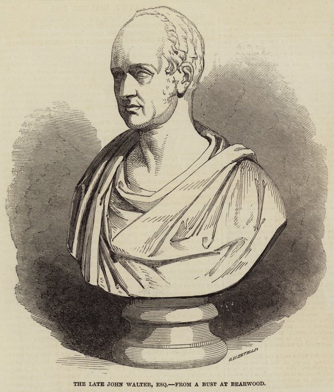 द लेट जॉन वाल्टर, एस्क्वायर, फ्रॉम ए बस्ट एट बेयरवुड (उत्कीर्णन) द्वारा अंग्रेजी स्कूल