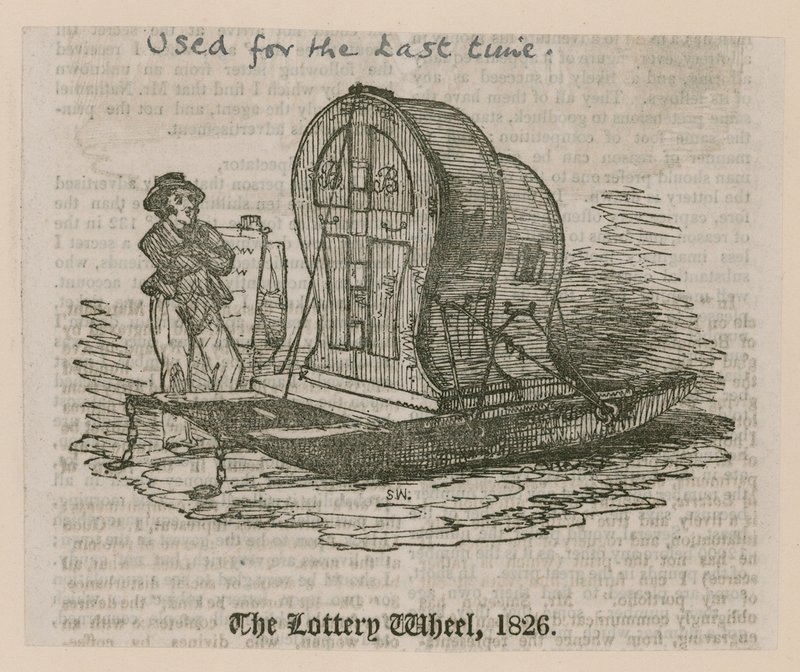 लॉटरी व्हील, 1826 द्वारा अंग्रेजी स्कूल