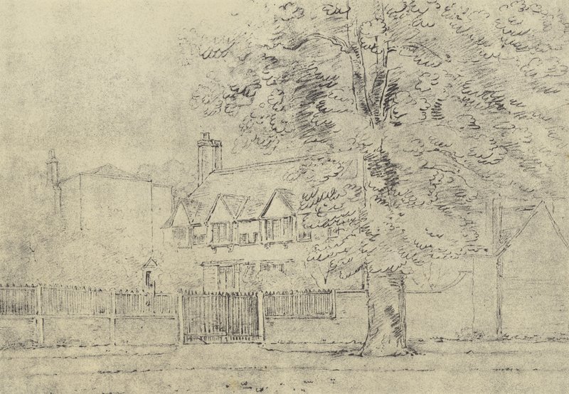 द मैन हाउस, c 1770 (gravure) द्वारा अंग्रेजी स्कूल