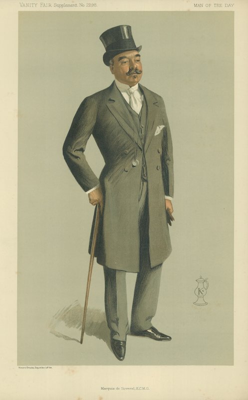 13 नवंबर, 1912 को वैनिटी फेयर पत्रिका का कार्टून द मार्कीस डे सेवरल द्वारा अंग्रेजी स्कूल