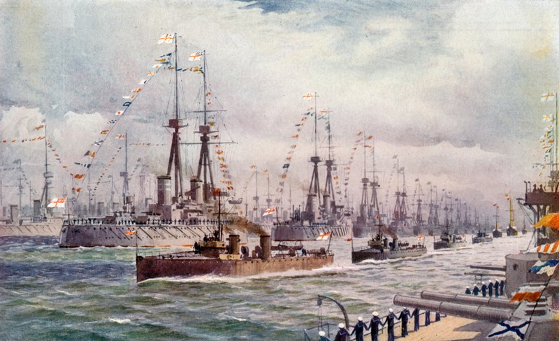 Spithead में नौसेना की समीक्षा द्वारा अंग्रेजी स्कूल