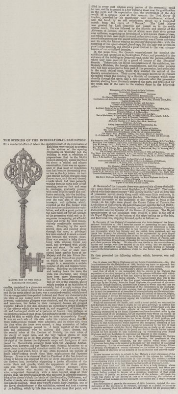 अंतर्राष्ट्रीय प्रदर्शनी का उद्घाटन (उत्कीर्णन) द्वारा अंग्रेजी स्कूल