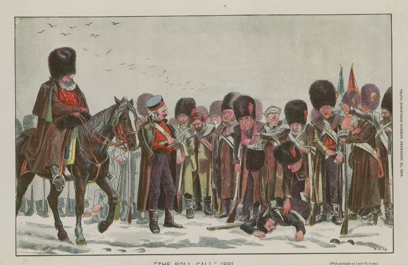 रोल कॉल, 1892 द्वारा अंग्रेजी स्कूल