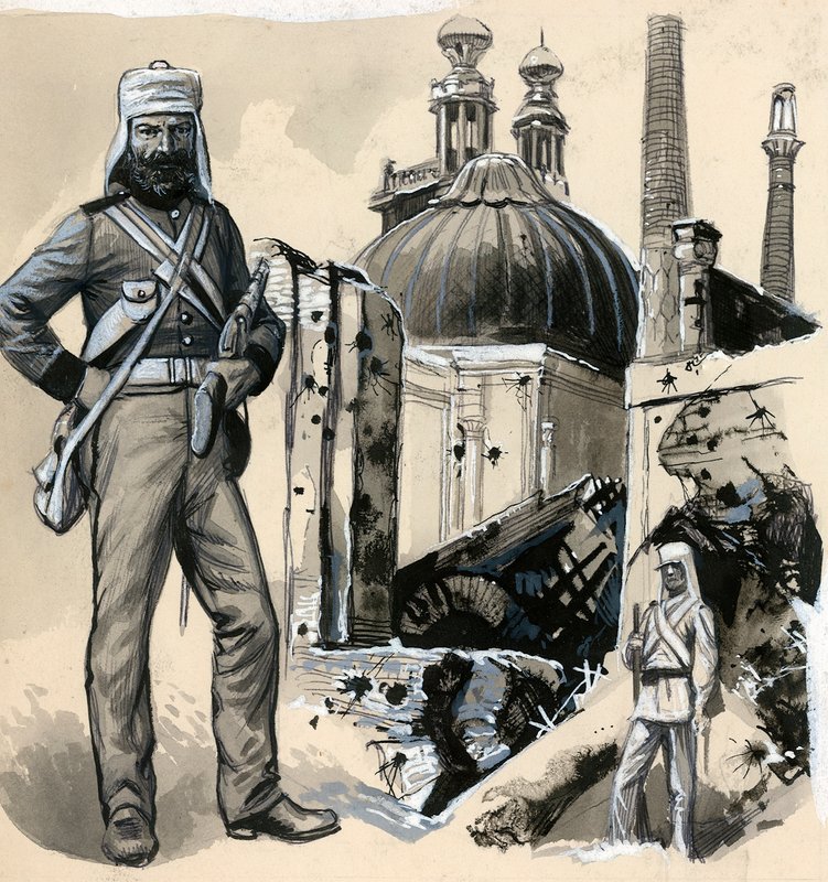 रॉयल मरीन जिन्होंने लखनऊ की घेराबंदी को राहत देने में मदद की द्वारा अंग्रेजी स्कूल