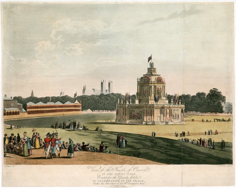 1814 की शांति के लिए मंदिर का निर्माण द्वारा अंग्रेजी स्कूल
