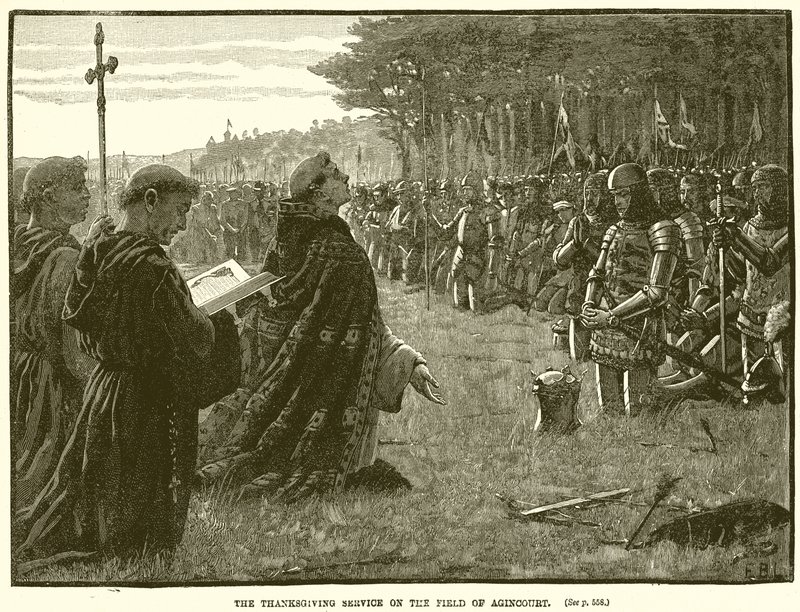 Agincourt के क्षेत्र पर धन्यवाद सेवा द्वारा अंग्रेजी स्कूल
