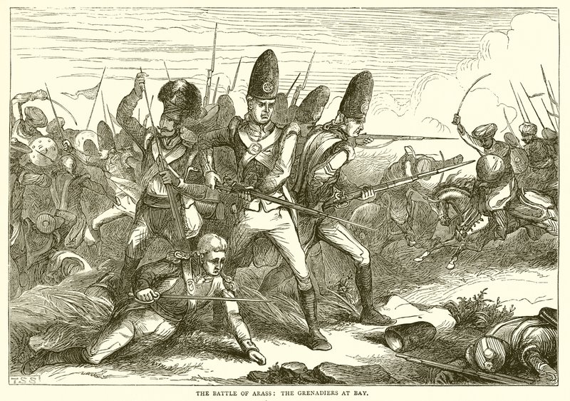 Arass की लड़ाई: खाड़ी में ग्रेनेडियर्स (1775) द्वारा अंग्रेजी स्कूल