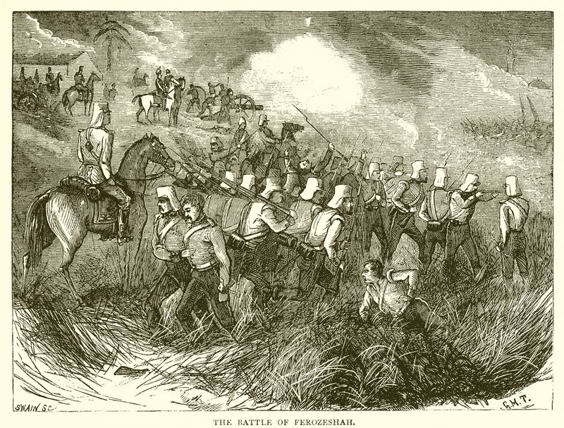 फिरोजशाह की लड़ाई (1845) द्वारा अंग्रेजी स्कूल