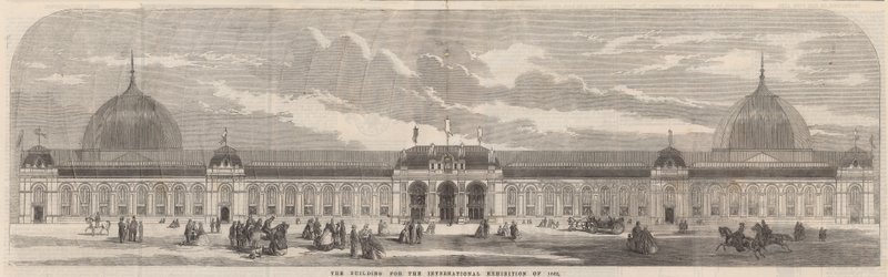 1862 की अंतर्राष्ट्रीय प्रदर्शनी के लिए भवन द्वारा अंग्रेजी स्कूल
