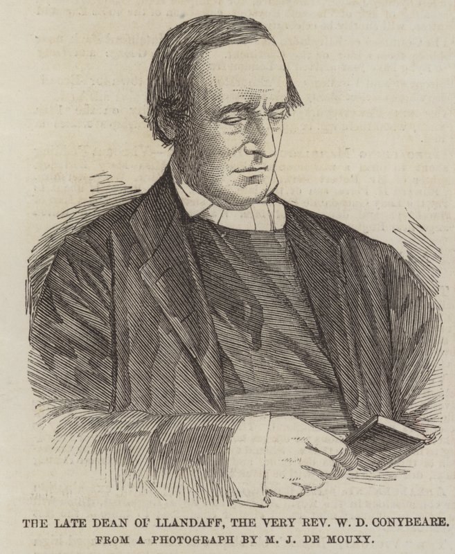 Llandaff के दिवंगत डीन, वेरी रेवरेंड WD Conybeare (उत्कीर्णन) द्वारा अंग्रेजी स्कूल
