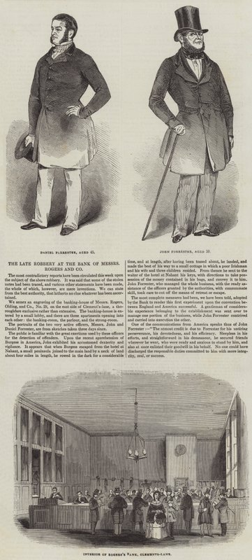 बैंक ऑफ मेसर्स रोजर्स एंड कंपनी में लेट रॉबरी (उत्कीर्णन) द्वारा अंग्रेजी स्कूल