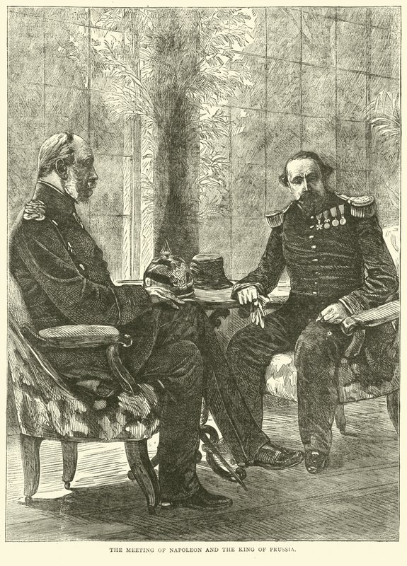 नेपोलियन की बैठक और प्रशिया के राजा, सितंबर 1870 द्वारा अंग्रेजी स्कूल