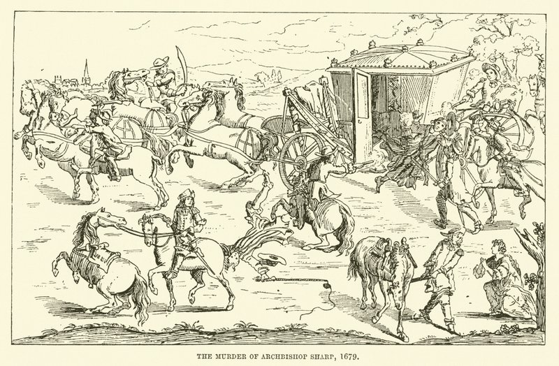 आर्चबिशप शार्प की हत्या, 1679 द्वारा अंग्रेजी स्कूल