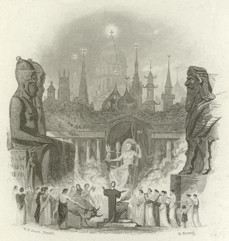 जेम्स गार्डनर द्वारा द फेथ्स ऑफ द वर्ल्ड का शीर्षक पृष्ठ द्वारा अंग्रेजी स्कूल