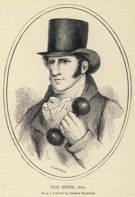 टॉम ओवेन, 1820, जॉर्ज पोर्ट्रेट द्वारा एक पोर्ट्रेट से द्वारा अंग्रेजी स्कूल